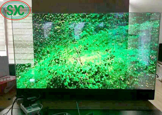 Good price Semi-Outdoor Waterproof Full Color Transparent LED Transparent Screen SMD1921 3 Years Warranty online