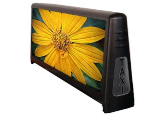 Outdoor Full Color Double Side Taxi P5 Advertising LED Display Car Roof Sign Waterproof