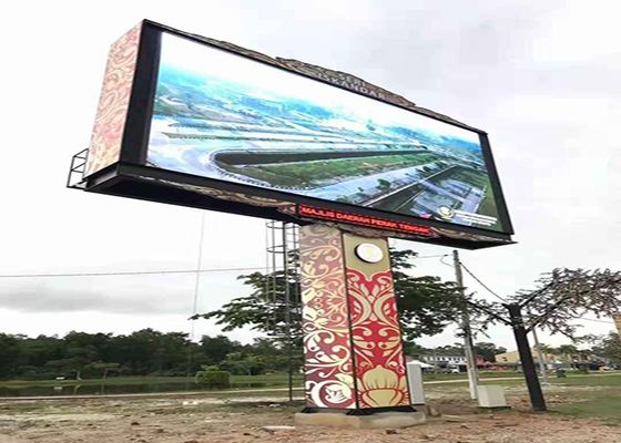 Good price Outdoor Full Color LED Display P10 Pillar Screen IP65 Large Size 1/4 Scan Mode online