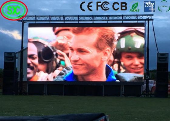 SMD2121 Outdoor Advertising Full Color LED Rental Screen 3 Years Warranty