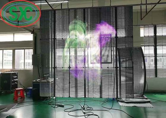 AC100-240V 60Hz Input Transparent LED Display Screen for Indoor Advertising Video Display Function 3-5 Years Warrant