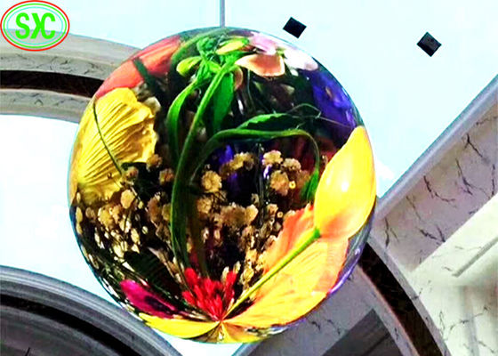 Good price High Definition Indoor Full Color LED Display P4 Soft Module Led Ball Screen hanging online