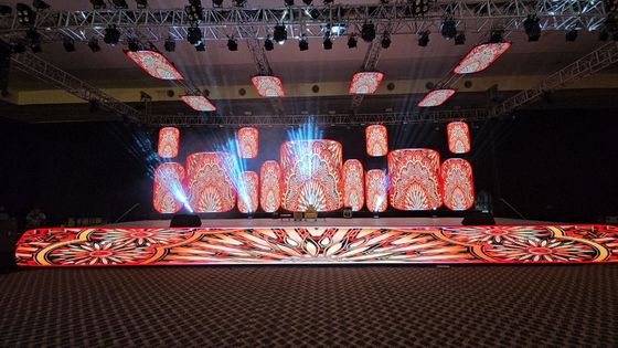 Good price Rental events Indoor P3.91 led display screen front service stage background video wall for indoor or outdoor ，3840hz refreshrate，500x500 cabinet online