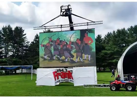 Rental Screen Iron Box / Die-Cast Aluminum P20 Waterproof LED Screen Video Wall Outdoor Dynamic Poster Advertising