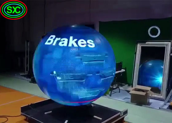 Good price High Definition Indoor Full Color LED Display , Spherical LED Display 4mm Pixel Pitch online