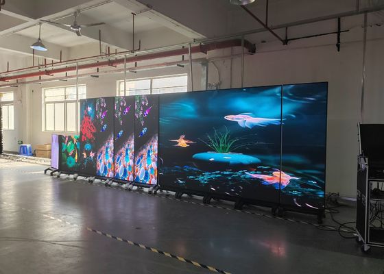 Good price 4mm Resolution Novastar P2.6 P2.97 P3.91 P4.81 Outdoor Rental LED Display with Aluminum Cabinet 1R1G1B Pixel Configuration online