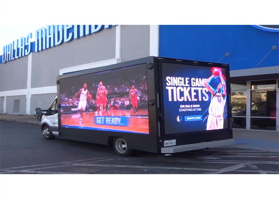 Good price Three sides outdoor trailer truck LED sign LED screen front maintenance LED display online