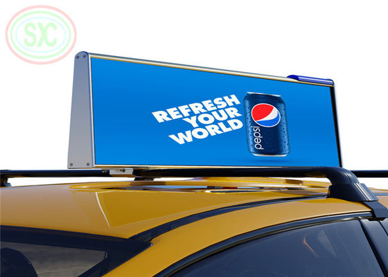 Outdoor Car LED Sign Display 192*64dot Screen Resolution and 5mm Pitch Size for Durable Advertising