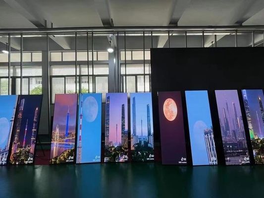 Good price HD LED Poster Display P2.5 Full Color Floor Standing Advertisement 1/16 Scanning Wall online