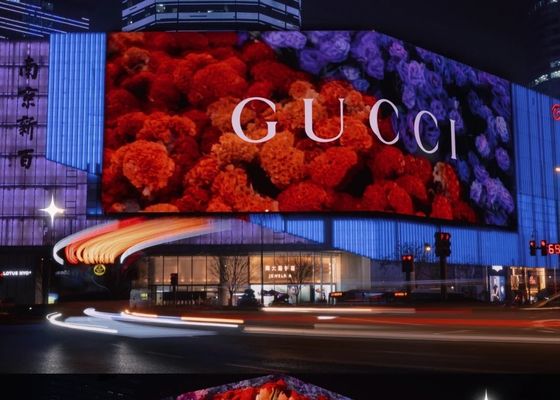 Good price P10 Outdoor Full Color Led Curved Screen Waterproof Iron Cabinet online
