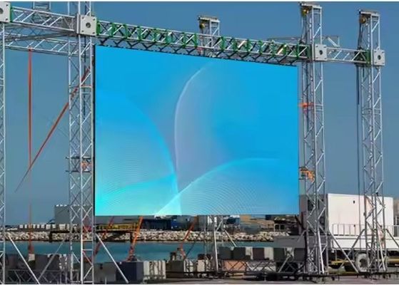 Good price Outdoor Full Color LED Display Screen P8 Fixed Waterproof IP65 1/16 Scan Mode online