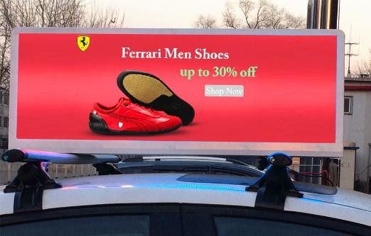 CE/ROHS/FCC/ISO2001 Standard Vehicle LED Screen Perfect for Symbol Display Function