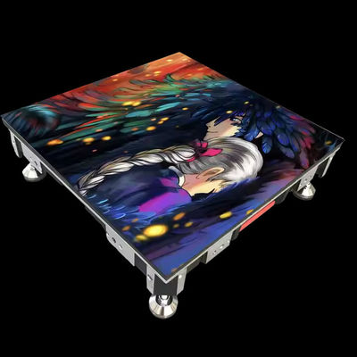 Indoor full color 500x1000mm LED Dance Floor Screen 4.81mm Pixel Epistar Chip