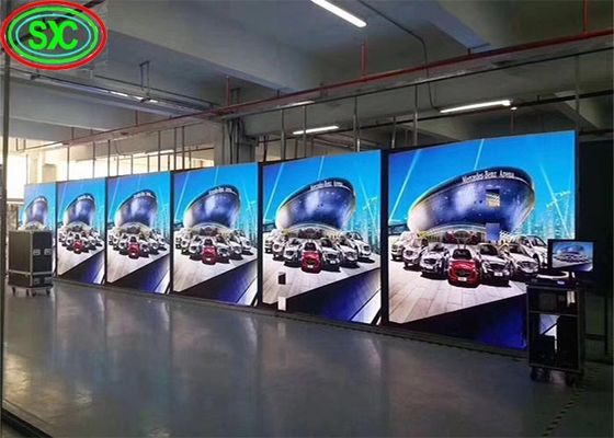 High Brightness Indoor Full Color LED Display 84*84dots Module Resolution 1000 Brightness 500*1000mm Cabinet size