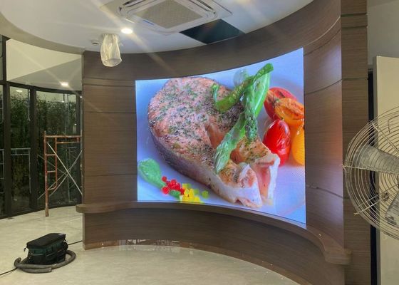 Good price Soft Module Curved Screen Waterproof HD Customizable Rental Screen P4 Indoor Full Color LED Display Billboard online
