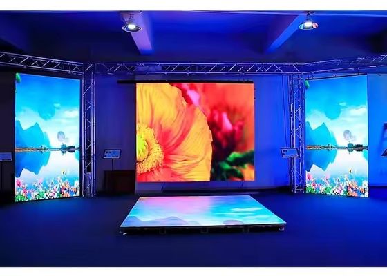 Die-casting Aluminum Led Cabinet Rental LED Display with and Avg Consumption of 438Watt/m2 in Warehouse