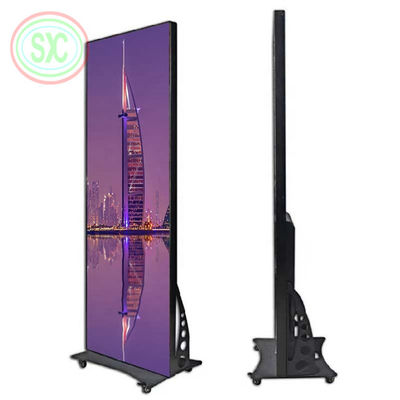 Aluminum Cabinet LED Poster Display 680x2000mm Screen Size Aluminum Panel Material