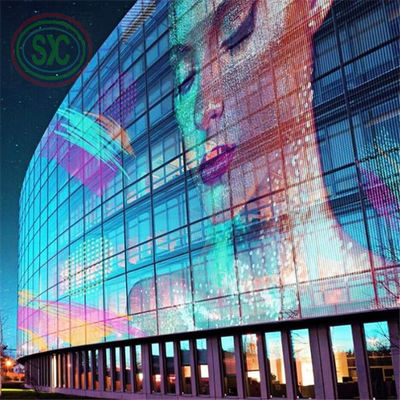 6.2kg Cabinet Weight Transparent LED Screen for Customer Requirements