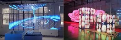 Aluminum Cabinet Transparent LED Screen G7.82-7.82 and Average No Failure 1000hours for Your Requirements