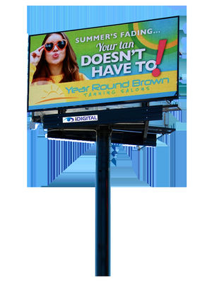7000nits Brightness LED Billboards Novastar Control System IP65 Protection Level for Outdoor Advertising