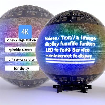 Video/Text/Image Display Function Sphere Screen LED Front Service Maintenance for Display