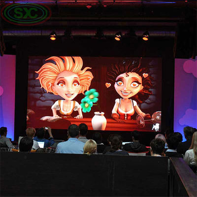 Die-casting Aluminum Led Cabinet Rental LED Display High Contrast Ratio of 3000 1 and Lightweight Module Weight of 0.154 Kg