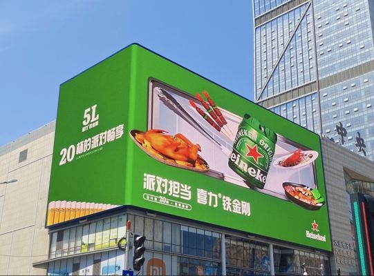 Customized Screen Size and 5500 Brightness Outdoor Full-color LED Display for Outdoor Video Advertising