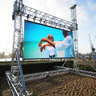 100 000 Hour Lifespan Outdoor Full Color LED Display 250*250mm Module Size Customizable Screen Size