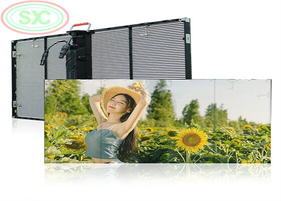 Good price Slim Lightweight Transparent LED Screen with 4500CD Brightness Ideal for Modern Glass Building Advertising and Display online