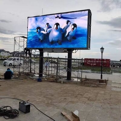 960X960mm Outdoor LED Advertising Display Board P6 High Brightness 6500nit and 3840hz refresh rate
