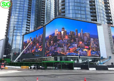 IP65 Full Color Outdoor Rental Led Display Building Wall Curved Screen P10 Waterproof