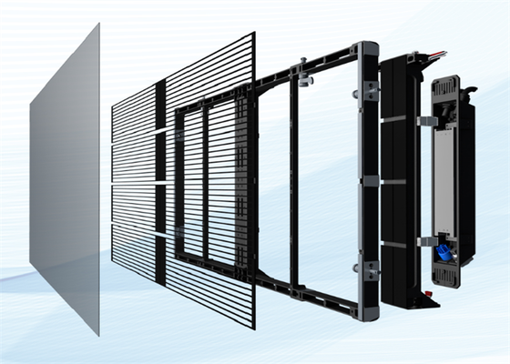 Good price Slim Transparent LED Screen with 4500cd Brightness and 1200hz Refresh Rate Perfect for Modern Architecture and Advertising Applications online