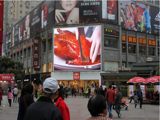 High 6000 brightness   Outdoor p6 full color led display advertising led video billboard and 3840hz refresh rate