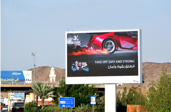 Good price P10 outdoor led full color steel  960x960mm cabinets fixed installation led advertising billboard and 3840hz refresh rate online