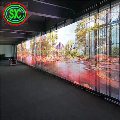 Good price Aluminum Cabinet Transparent LED Screen SMD2121 Module Weighing 0.2KG Per Piece Ideal for Commercial Advertising and Retail Displays online