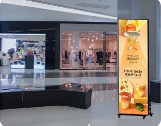1R1G1B LED Poster Display Incorporating Aluminum Cabinet and 680x2000mm Screen Size Ideal for Dynamic Indoor Digital Signage