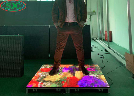 Good price Interactive Floor LED Dance Floor P8.928 12580mm Pixel Density 1/7 Scan Constant Current online