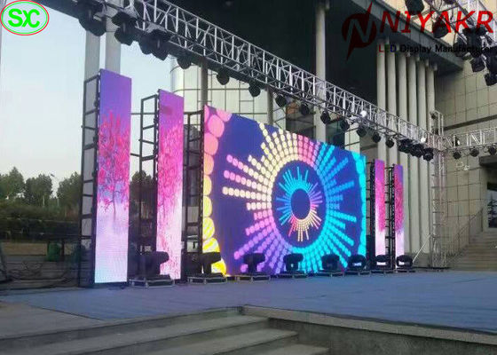 Good price full color vivid image outdoor p3.91 rental  stage led screen for concert online