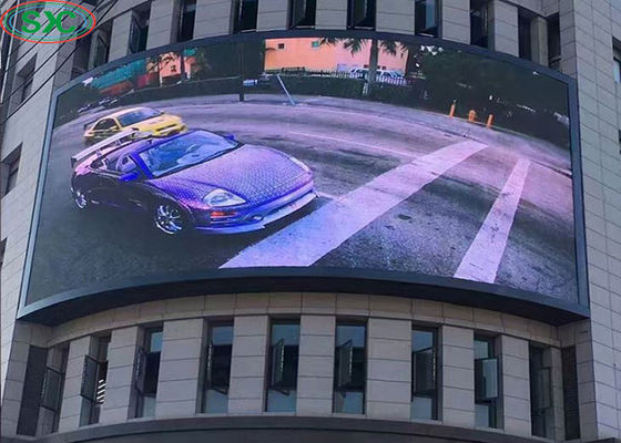 Good price P6 Fixed Outdoor Full Color LED Display Advertising Curved 6000cd/m2 Brightness online