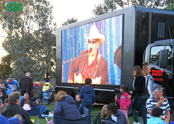 Good price P10 Mobile Truck LED Display Outdoor Full Color Advertising Screen 5500cd/M2 Brightness online