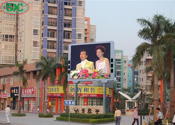 Good price Ironed Steel Cabinet Outdoor Full Color Led Display Panel P8 Advertising Video Wall online