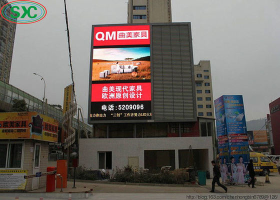 Good price P6 Outdoor Full Color LED Display 6000cd/m2 Brightness 1/4 Scan Driving Mode online