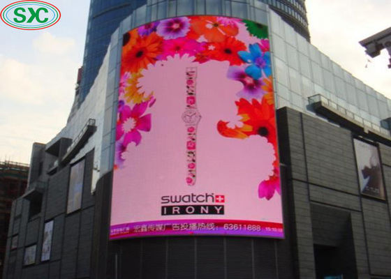 Good price P6 led display screens full color outdoor wall mounted large curved led display online