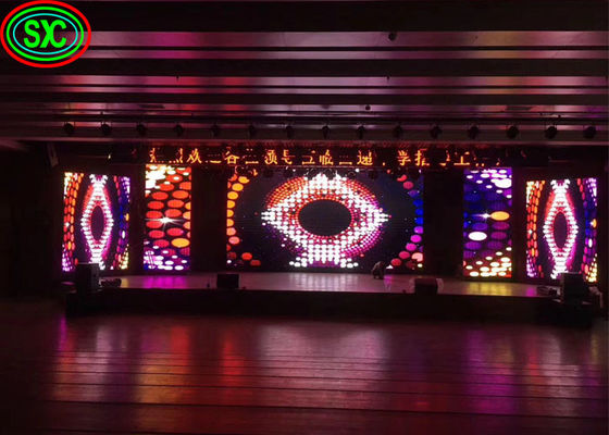Good price High brightness indoor P4 stage background led display big screen , dot density is 62500/sqm online