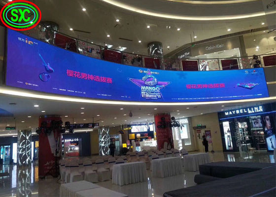 Good price Full Colour Led Indoor Curved Screen Advertising Curved Video Wall Flexible online