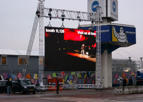 P4 Outdoor Advertising Full Color LED Poster Screen Iron/Steel Housing outdoor full color led display