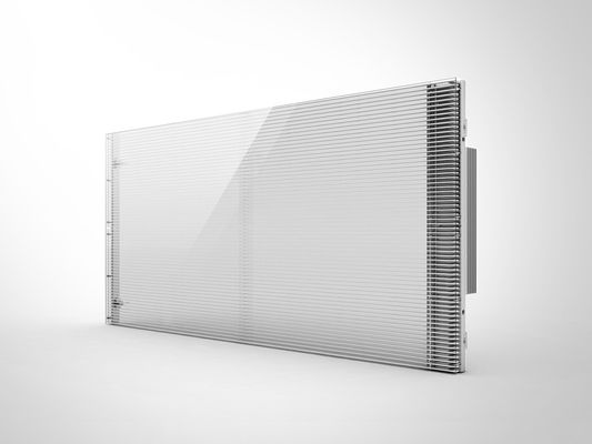 Good price Indoor P3.91 Transparent LED Screen Glass Window Aluminium Cabinet Material led transparent screen online