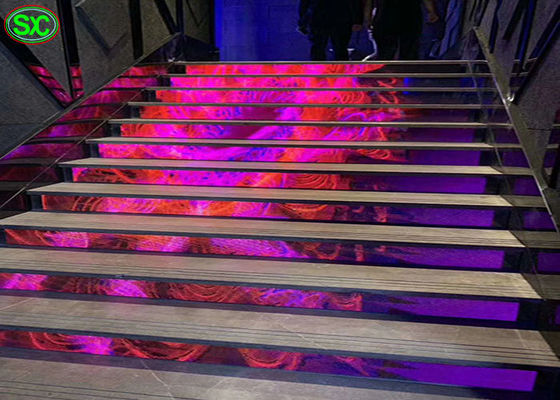 Good price High Definition P4 Front Staircase Flexible LED Screen Energy Saving Design online