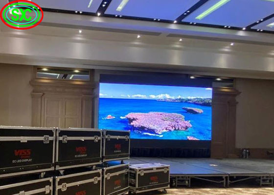 Quality High Refresh Rate Stage Background Meeting-room Large Magnetic Module P2 LED Display Video Wall factory