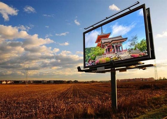 P5 Outdoor Full Color LED Display Screen Wide Viewing Angle Fixed Installation LED Billboard